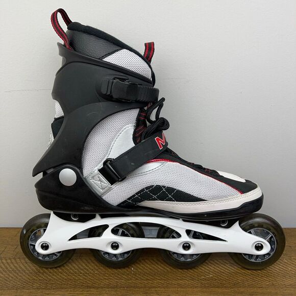 K2 Moto M84 Inline Skates Mens 11 White Rollerblades Racing Roller Blades 84mm - Picture 6 of 12